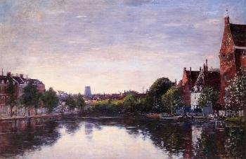 尤金 佈丹 Rotterdam, a Corner of the Basin 尤金 佈丹 Rotterdam, a Corner of the Basin
